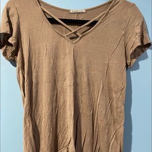Beige Charlotte Russe T-Shirt